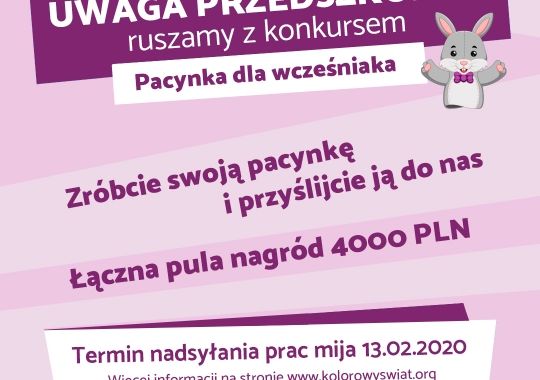 Konkurs - Pacynka dla Wcześniaka.